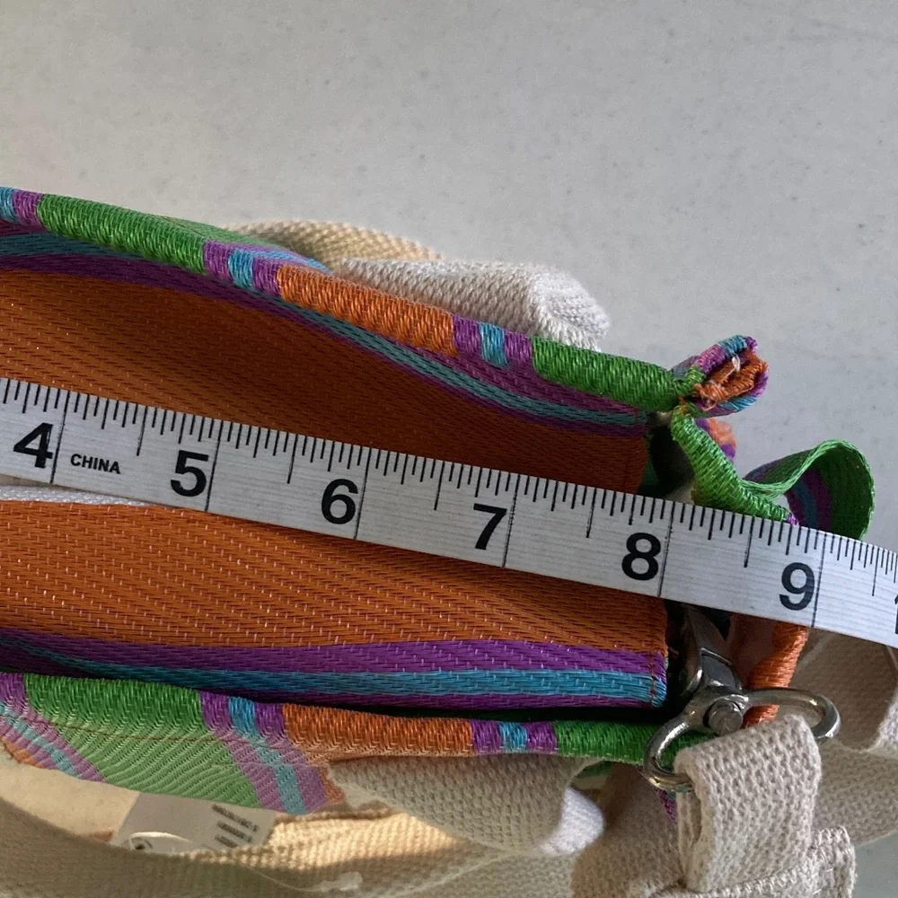 Urban Outfitters Green and Orange Striped Crossbody Bag - Picture 6 of 10